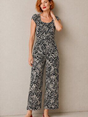 Patrons of Peace Black and Tan Jumpsuit
